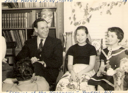 Josef Marais with 11-year-old Judy and her cousin Karen